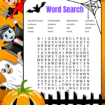 Free Halloween Word Search Printable for Kids