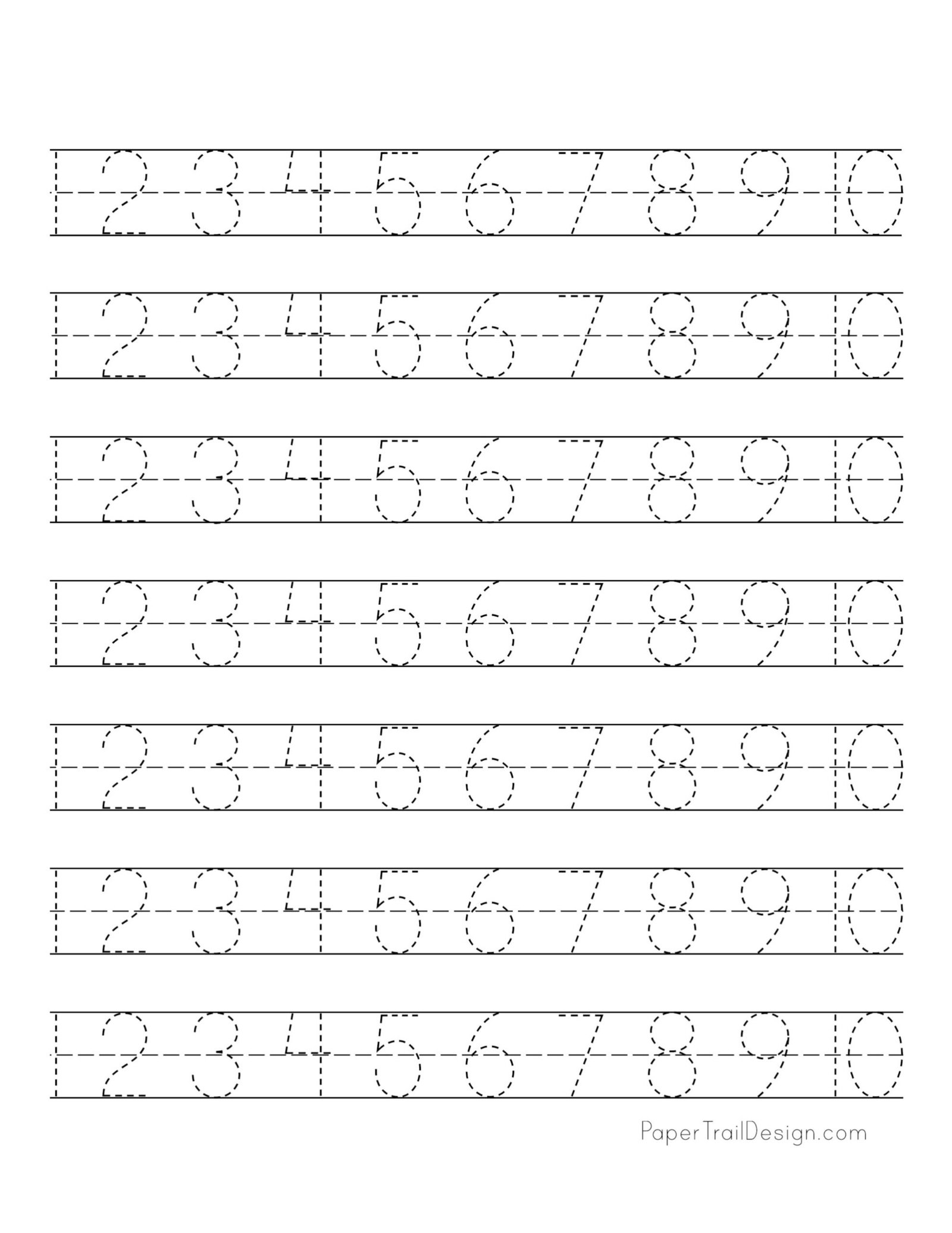 Free Printable Number Pages - Printable Form, Templates and Letter