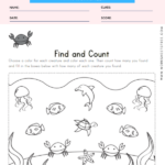 Ocean Find And Count Worksheet