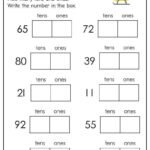 Place Value Tens and Ones – Worksheet Digital