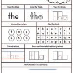 *FREE* Sight Word the Printable Worksheet | MyTeachingStation.com