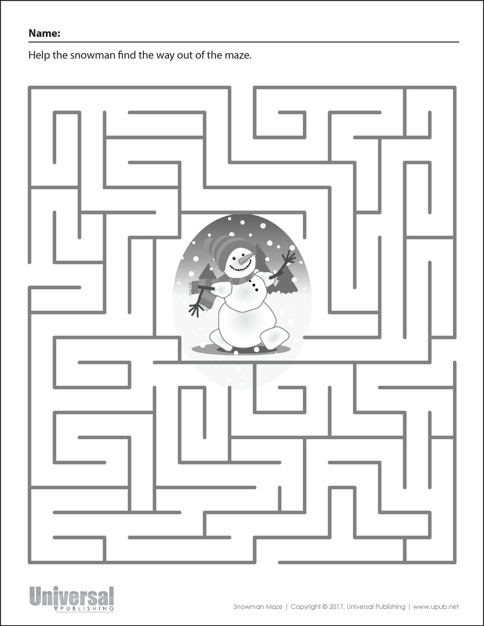 Winter Activities | Free Printables - Universal Publishing Blog