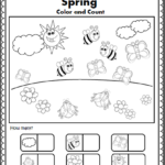 Free Spring Counting 1 to 5 Worksheet | Made By Teachers