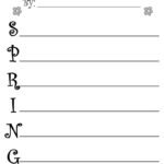 Spring Acrostic Poem Printable! – SupplyMe