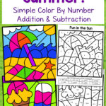 Summer Color By Number Printables – Printable World Holiday