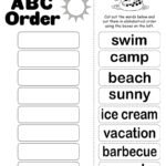 Summer Alphabetical Order Worksheets Summer Alphabetical Order Worksheet! – SupplyMe