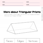 Triangular Prism Properties Worksheet | Worksheets Free