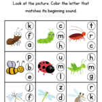 Free Insect Beginning Sound Worksheet Printable for Kids – Printable …