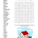 Backyard Word Search Puzzle – Puzzles to Play