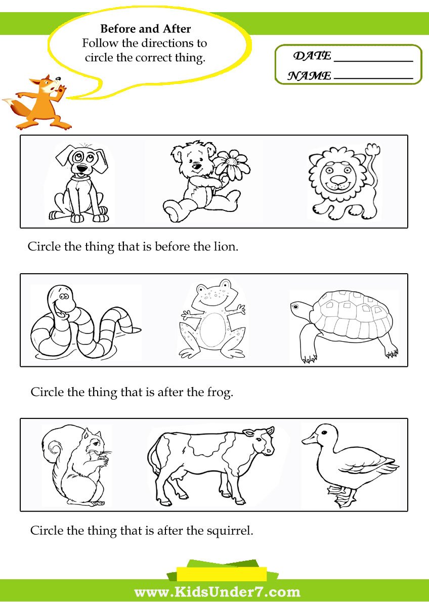 before and after numbers spring math worksheets and - before and after ...