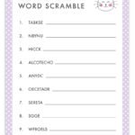 Easter Word Scramble – Free Printable Easter Games and Activities