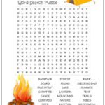 Camping Out Word Search Puzzle Camping Out Word Search Puzzle | Print it Free