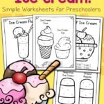 FREE Color By Number Ice Cream Worksheets