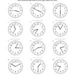 17 Telling Time Worksheets By 5 Minutes / worksheeto.com