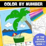 At The Beach Color By Number Activity Book 1 of 2 – Made By Teachers