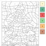 Color by Number – The Christmas Tree – Tim’s Printables
