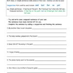 Compound Sentences Worksheets Compound Sentences Worksheet Grade 1
