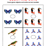 Birds Counting Practice Worksheets Count and Write Free Printable Worksheets for Kindergarten – Kidpid