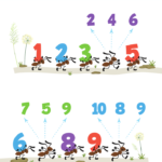 Counting Pre-K Worksheet: Count Together with the Ants Worksheet