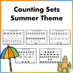 Counting Sets Practice Sheets Summer Theme | Made By Teachers