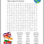 Countries of the World Word Search Puzzle | Print it Free