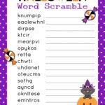 Halloween Word Scramble – This printable Halloween Word Scramble game …