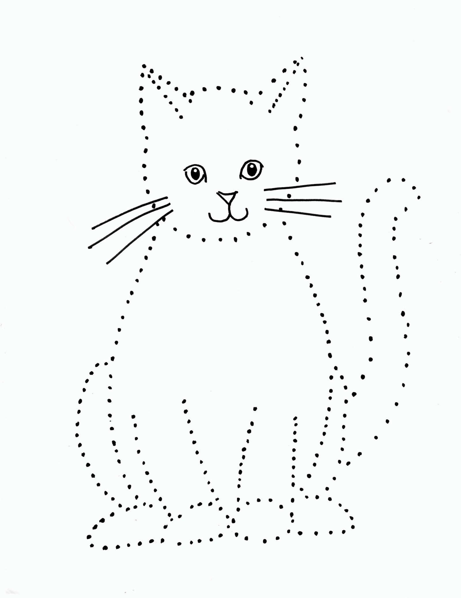 Cat Dot Drawing - Art Starts
