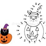 Pumpkin With A Cat Dot To Dot (by Letters) Dot To Dot Pumpkin Stock Illustrations – 71 Dot To Dot Pumpkin Stock …
