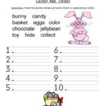 Easter Hunt ABC Order Worksheet – Have Fun Teaching