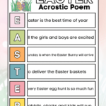 Easter Acrostic Poem Templates (8 Free Printables)