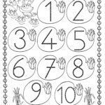 Number Tracing Worksheets 1-10 With Straight Lines | Name Tracing …