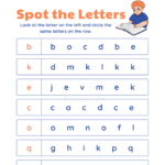 Find The Letters Worksheets Finding Letters Printable Worksheet for Preschoolers – Kidpid