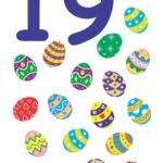 Number Nineteen Flashcard – 19 Eggs – The Learning Site
