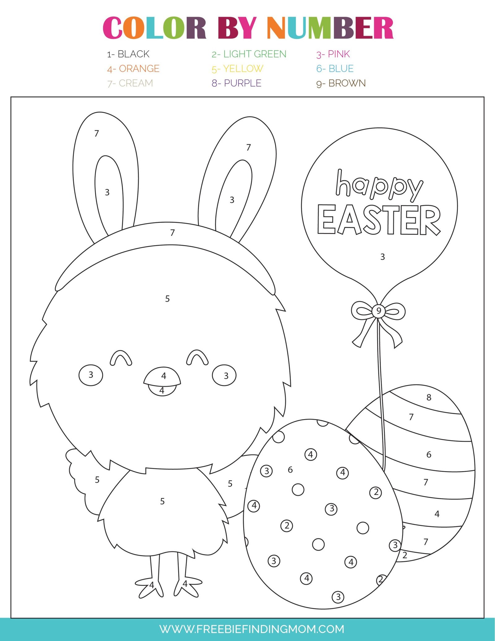3 Free Easter Color by Number Printables - Freebie Finding Mom 3 Free Easter Color by Number Printables - Freebie Finding Mom