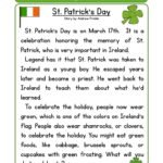 St Patrick Day Comprehension Worksheets Reading Comprehension Worksheet – St. Patrick’s Day