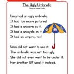 Reading Comprehension Worksheet – The Ugly Umbrella