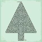 4 Best Christmas Tree Maze Printable PDF for Free at Printablee