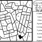 Crayons color by number – Download, Print Now!