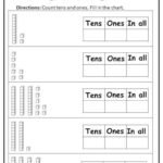 10 Printable Tens and Ones Worksheets numbers 1-100 for – Etsy