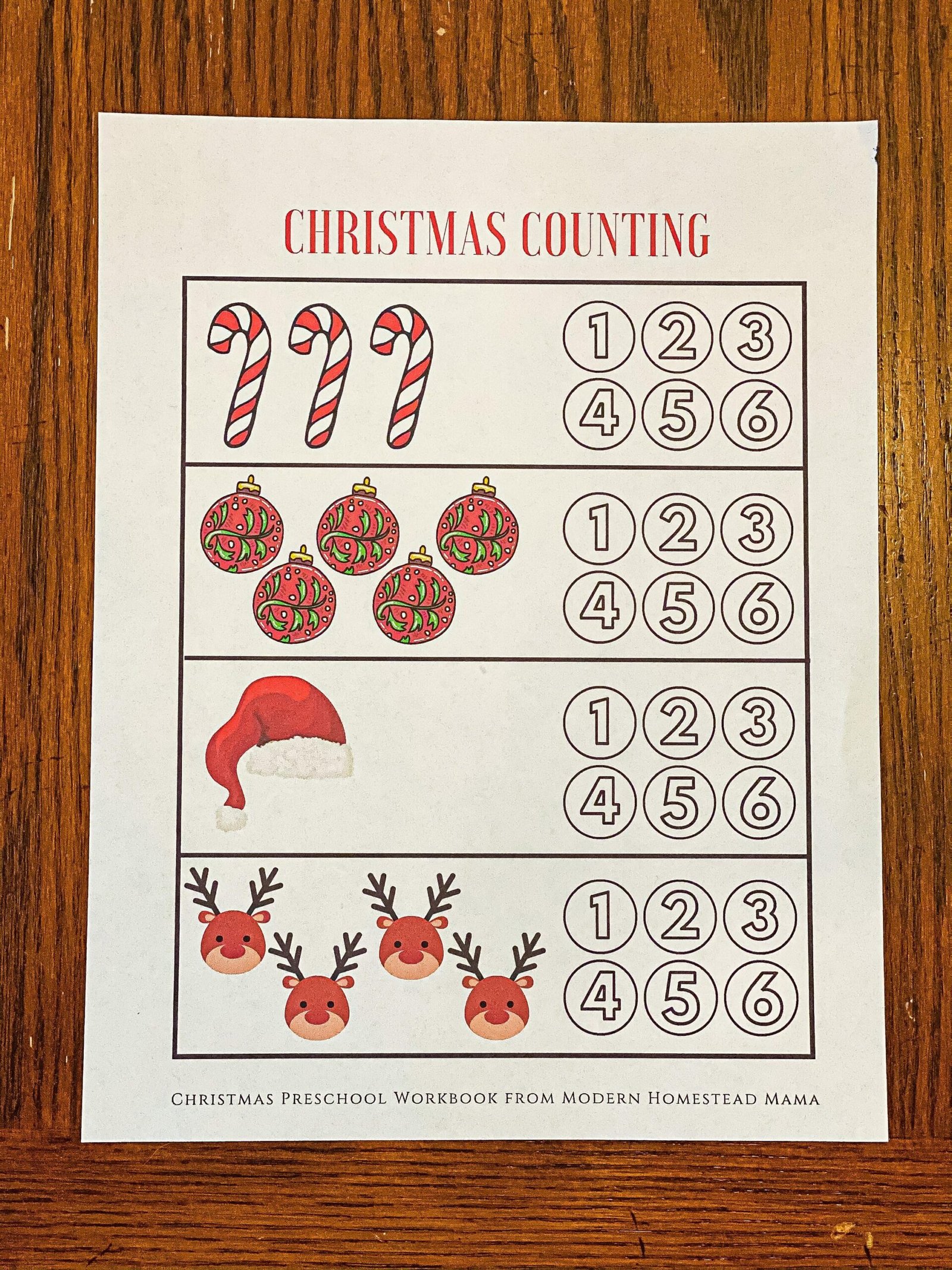 Christmas Counting Worksheet for Preschoolers Printable | Etsy Christmas Counting Worksheet for Preschoolers Printable | Etsy