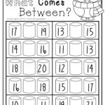 Kindergarten Numbers Between Worksheet | MySchoolsMath.com