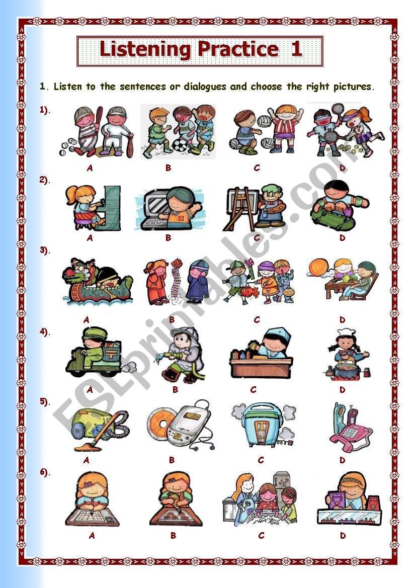 Listening Comprehension Worksheets With Audio Listening Comprehension Worksheets With Audio