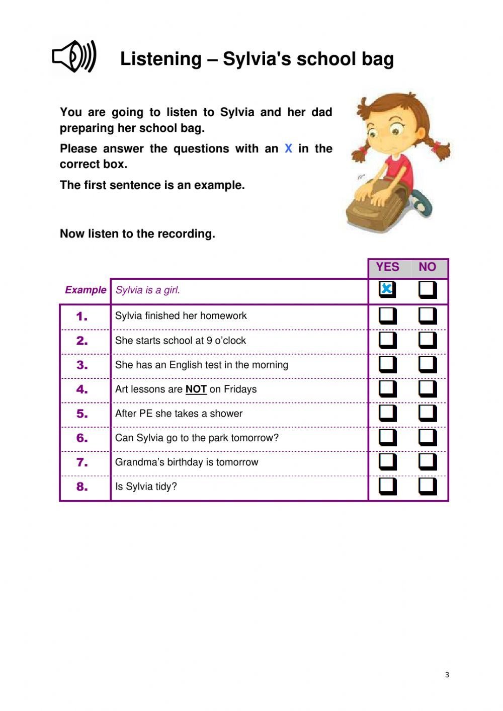 Listening Worksheets With Audio For Kids Listening Worksheets With Audio For Kids