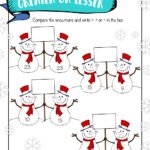 Christmas Greater, Less Than Coloring Worksheets Winter Math Worksheets – Patterns, Addition Coloring and Greater Than …