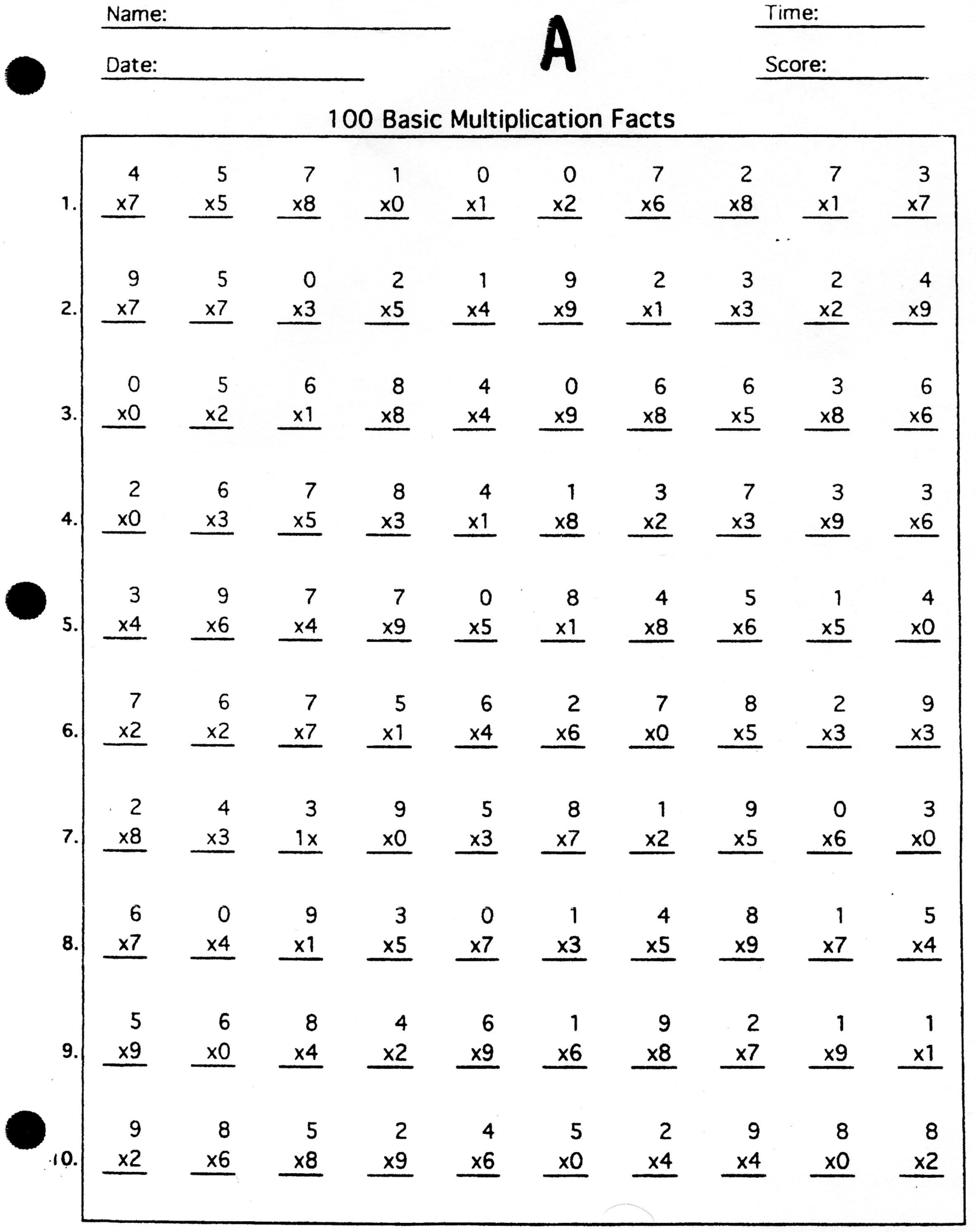 Free Printable Math Worksheets - Worksheets Day