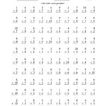 Math Speed Test Multiplication – Free Printable