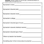 My Teacher Worksheet by Teach Simple