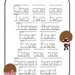 Printable Number Names Worksheets | Activity Shelter