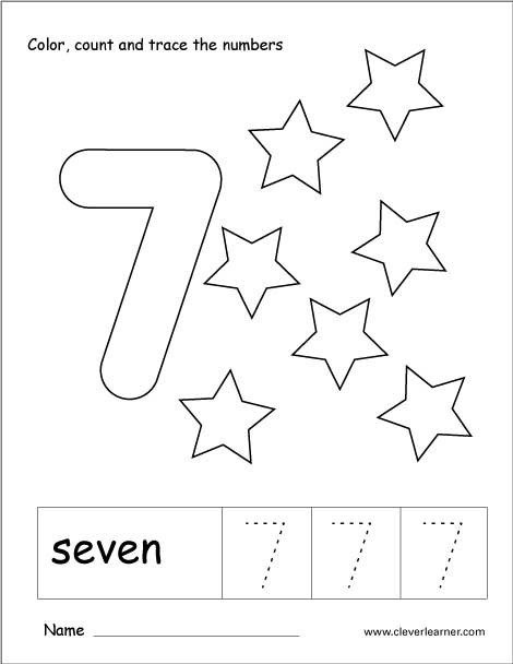 Number 7 Worksheets For Preschool - Worksheets Master Number 7 Worksheets For Preschool - Worksheets Master