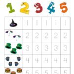 Numbers 1-5 Traceable | Learning Printable
